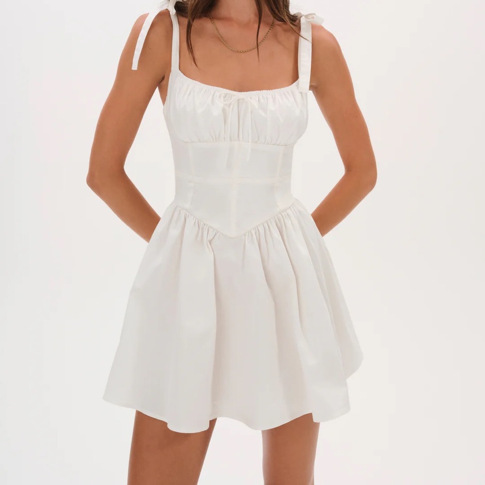 For Love And Lemons White Mini Dress